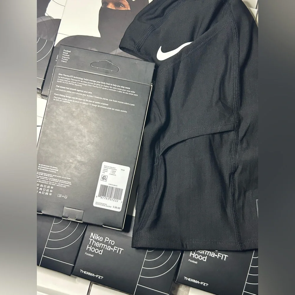 Nike Black Therma-FIT Performance Balaclava with White Swoosh